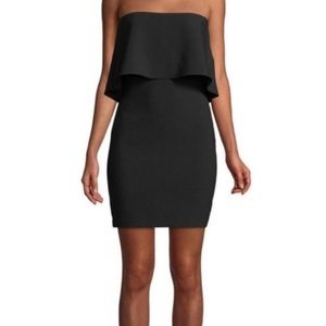 LIKELY DRIGGS BLACK STRAPLESS MINI DRESS  SIZE  4   NEW